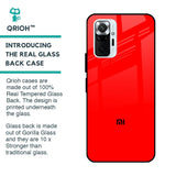 Blood Red Glass Case for Redmi Note 10 Pro Max