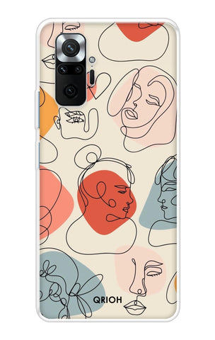 Abstract Faces Redmi Note 10 Pro Max Back Cover