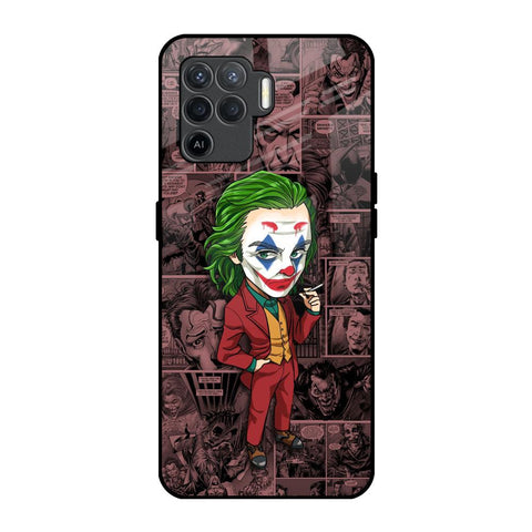 Joker Cartoon Oppo F19 Pro Glass Back Cover Online