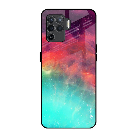 Colorful Aura Oppo F19 Pro Glass Back Cover Online