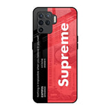 Supreme Ticket Oppo F19 Pro Glass Back Cover Online
