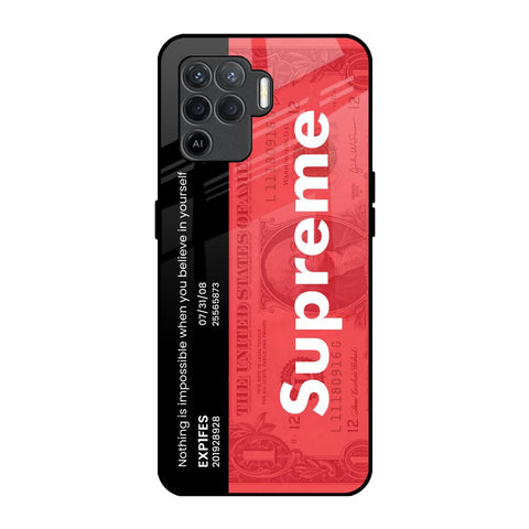 Supreme Ticket Oppo F19 Pro Glass Back Cover Online