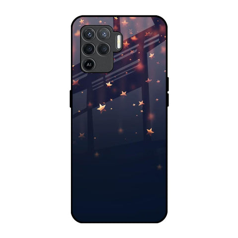 Falling Stars Oppo F19 Pro Glass Back Cover Online