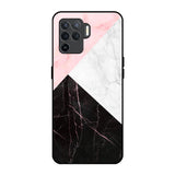 Marble Collage Art Oppo F19 Pro Glass Back Cover Online