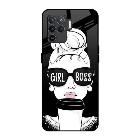 Girl Boss Oppo F19 Pro Glass Back Cover Online