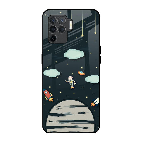 Astronaut Dream Oppo F19 Pro Glass Back Cover Online