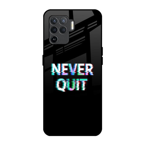 Never Quit Oppo F19 Pro Glass Back Cover Online