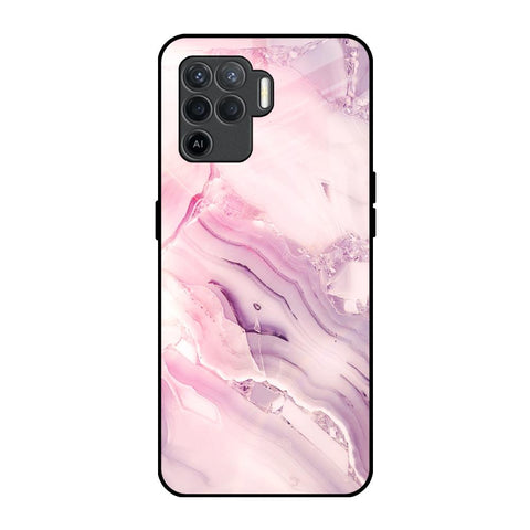 Diamond Pink Gradient Oppo F19 Pro Glass Back Cover Online