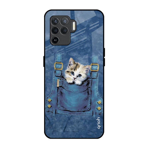 Kitty In Pocket Oppo F19 Pro Glass Back Cover Online