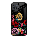 Floral Decorative Oppo F19 Pro Glass Back Cover Online