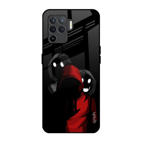 Shadow Character Oppo F19 Pro Glass Back Cover Online