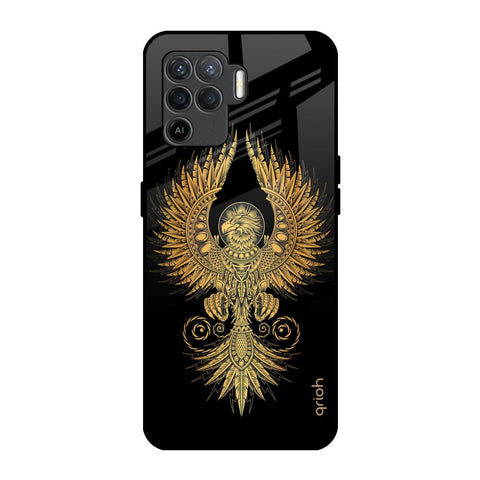 Mythical Phoenix Art Oppo F19 Pro Glass Back Cover Online