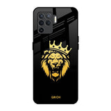 Lion The King Oppo F19 Pro Glass Back Cover Online