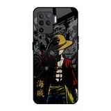 Dark Luffy Oppo F19 Pro Glass Back Cover Online