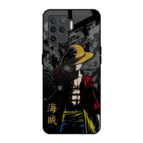 Dark Luffy Oppo F19 Pro Glass Back Cover Online