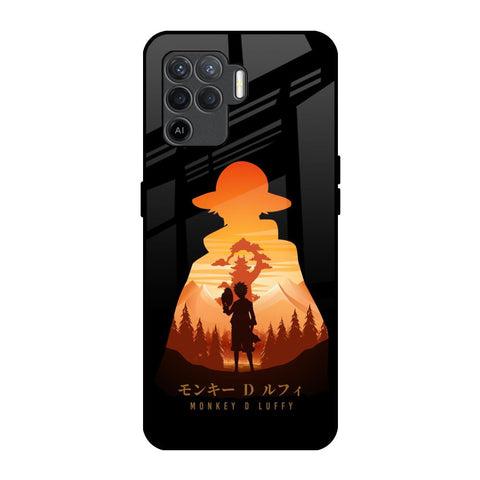 Luffy One Piece Oppo F19 Pro Glass Back Cover Online
