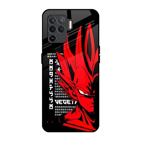 Red Vegeta Oppo F19 Pro Glass Back Cover Online