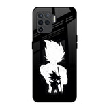 Monochrome Goku Oppo F19 Pro Glass Back Cover Online