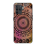 Floral Mandala Oppo F19 Pro Glass Back Cover Online