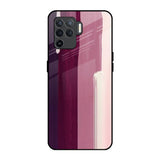 Brush Stroke Art Oppo F19 Pro Glass Back Cover Online