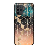 Bronze Texture Oppo F19 Pro Glass Back Cover Online
