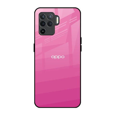 Pink Ribbon Caddy Oppo F19 Pro Glass Back Cover Online