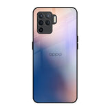 Blue Mauve Gradient Oppo F19 Pro Glass Back Cover Online