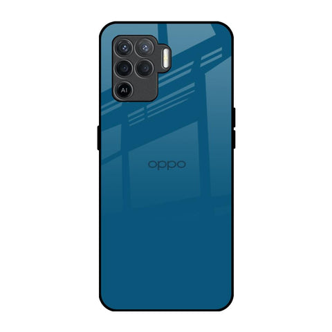 Cobalt Blue Oppo F19 Pro Glass Back Cover Online