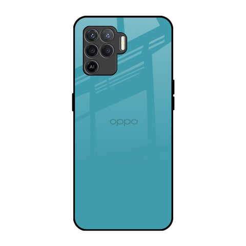 Oceanic Turquiose Oppo F19 Pro Glass Back Cover Online