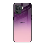 Purple Gradient Oppo F19 Pro Glass Back Cover Online