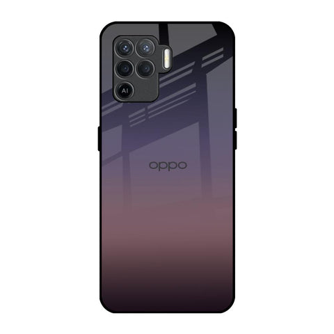 Grey Ombre Oppo F19 Pro Glass Back Cover Online