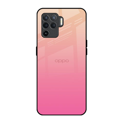 Pastel Pink Gradient Oppo F19 Pro Glass Back Cover Online