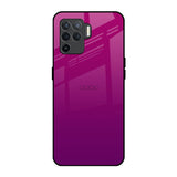 Magenta Gradient Oppo F19 Pro Glass Back Cover Online