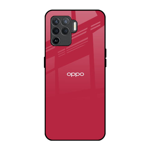Solo Maroon Oppo F19 Pro Glass Back Cover Online