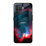 Brush Art Oppo F19 Pro Glass Back Cover Online