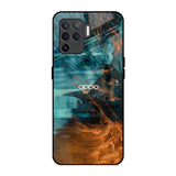 Golden Splash Oppo F19 Pro Glass Back Cover Online