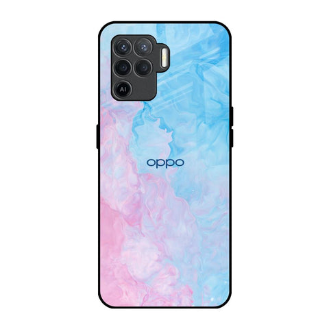Mixed Watercolor Oppo F19 Pro Glass Back Cover Online