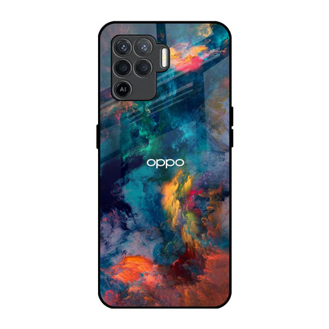 Colored Storm Oppo F19 Pro Glass Back Cover Online