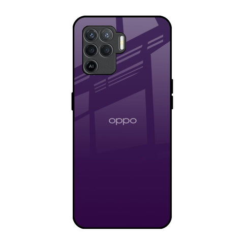 Dark Purple Oppo F19 Pro Glass Back Cover Online
