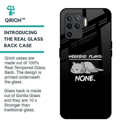 Weekend Plans Glass Case for Oppo F19 Pro