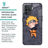 Orange Chubby Glass Case for Oppo F19 Pro