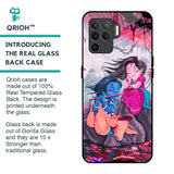 Radha Krishna Art Glass Case for Oppo F19 Pro