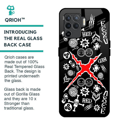 Red Zone Glass Case for Oppo F19 Pro