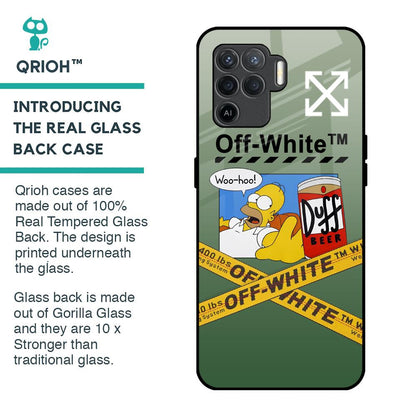 Duff Beer Glass Case for Oppo F19 Pro