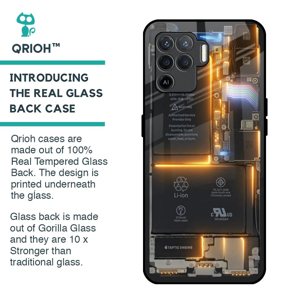 Glow Up Skeleton Glass Case for Oppo F19 Pro