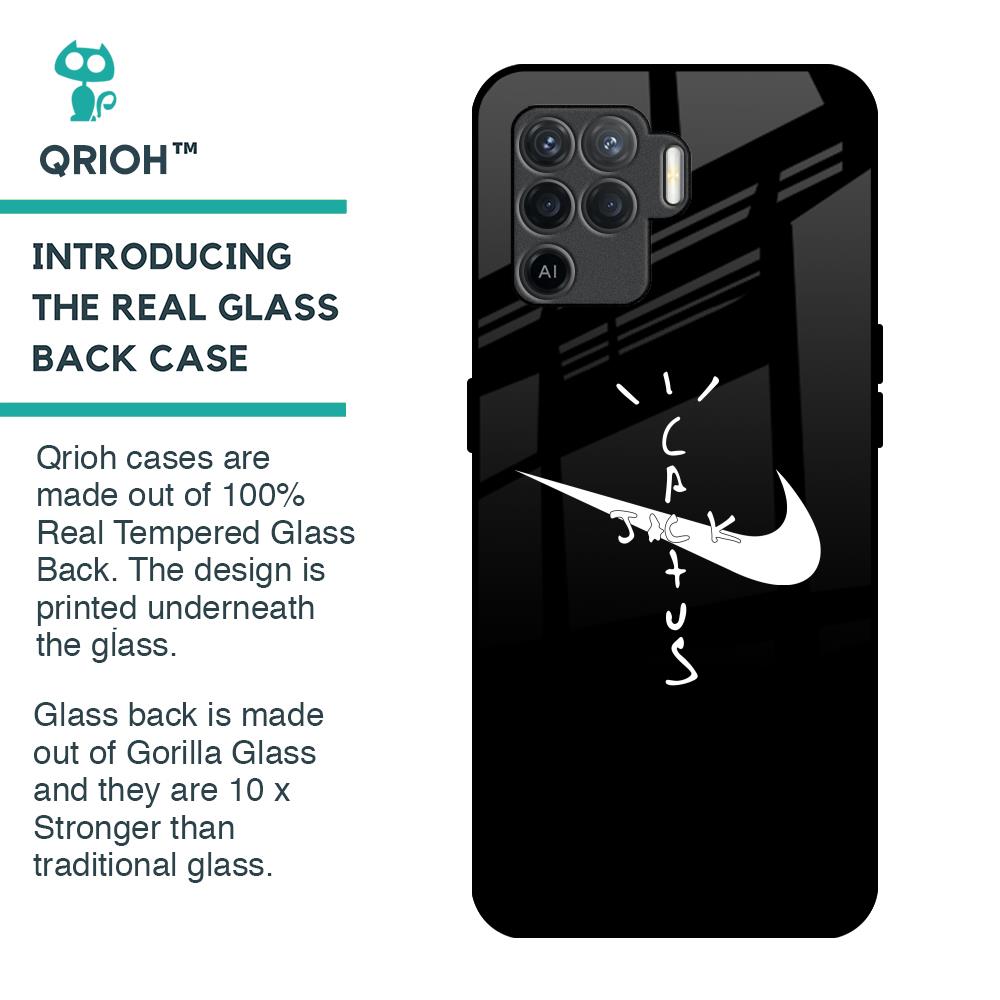 Jack Cactus Glass Case for Oppo F19 Pro