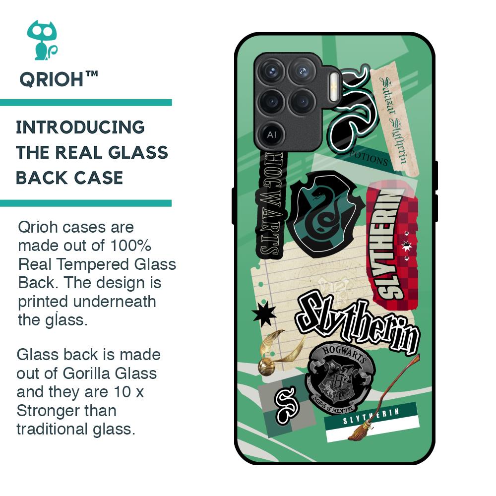 Slytherin Glass Case for Oppo F19 Pro