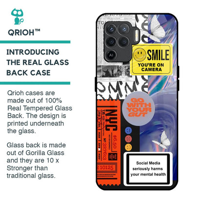 Smile for Camera Glass Case for Oppo F19 Pro