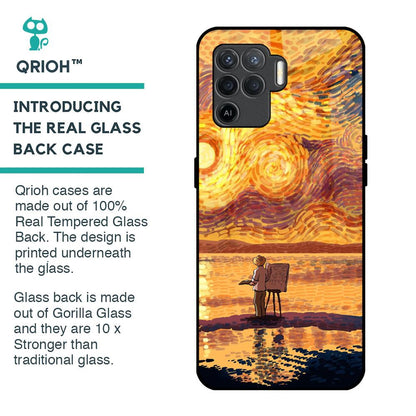 Sunset Vincent Glass Case for Oppo F19 Pro