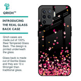 Heart Rain Fall Glass Case For Oppo F19 Pro